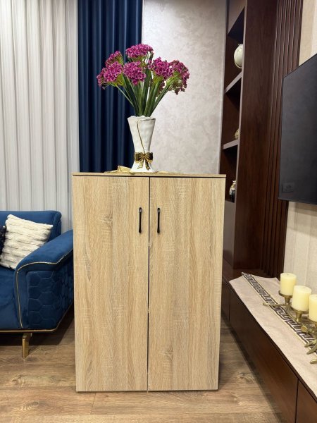 خزانة الأحذية الخشبية دفتين