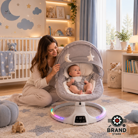 سرير الهزّاز الذكي للأطفال الكهربائي 3×1– Baby Comfort👶✨